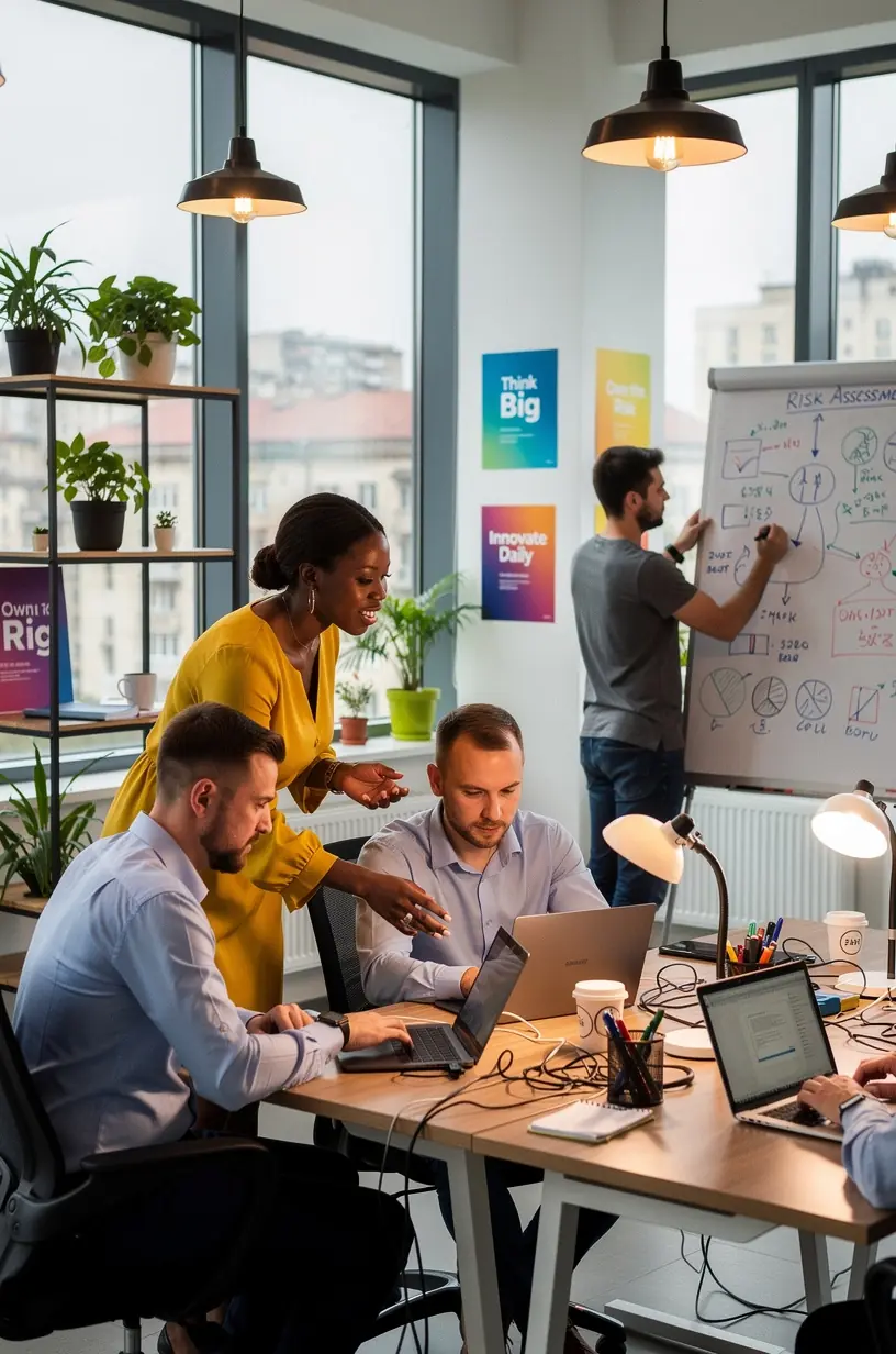 Professional team collaboration
